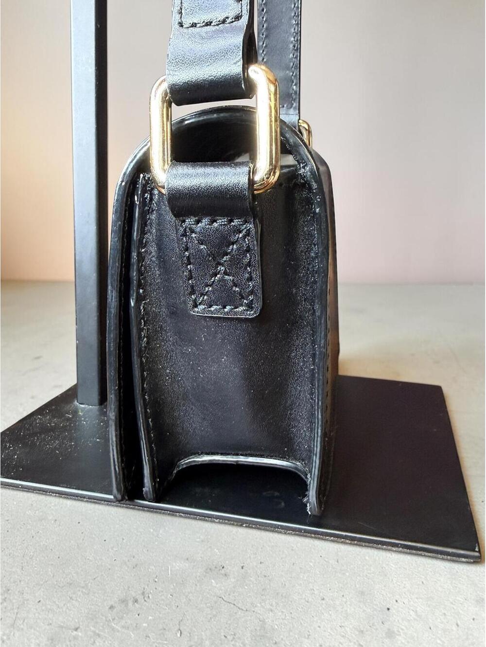 Kate Spade Lemon Street Gwen Camera Crossbody Bag Black Gold Novelty Rare - Picture 6 of 8